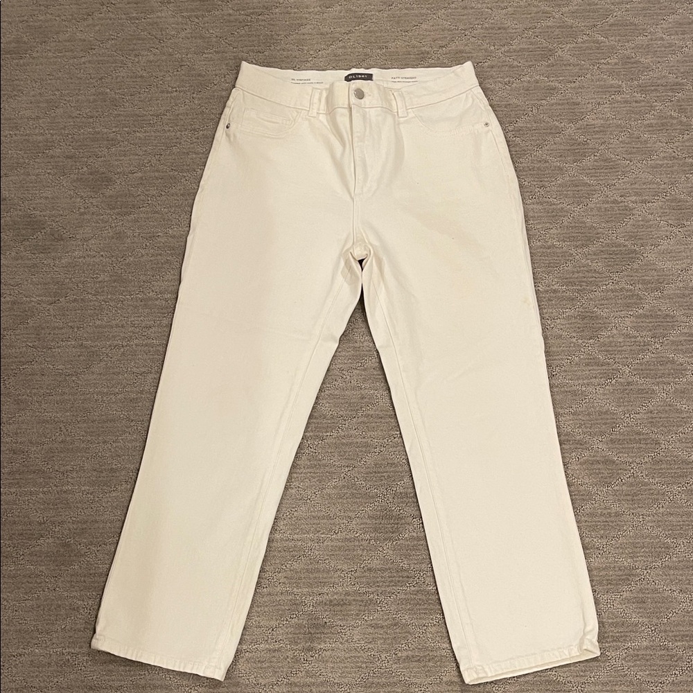 DL1961 Patti White Straight Jeans